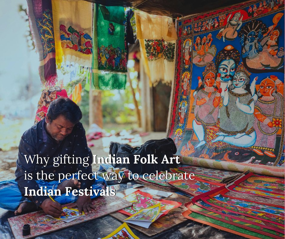 gifting Indian folk art is the perfect way to celebrate Indian festivals