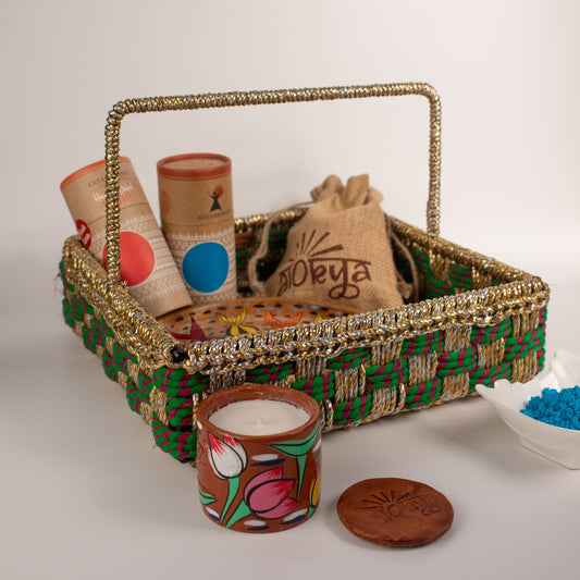 Morni Multicoloured Basket || Alokya X Sirohi