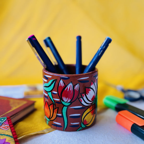 Kumud - Terracotta Table Organiser