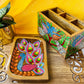 Rupshi Hamper 1 | Rectangle Wooden Platter X Multipurpose Desk Organiser